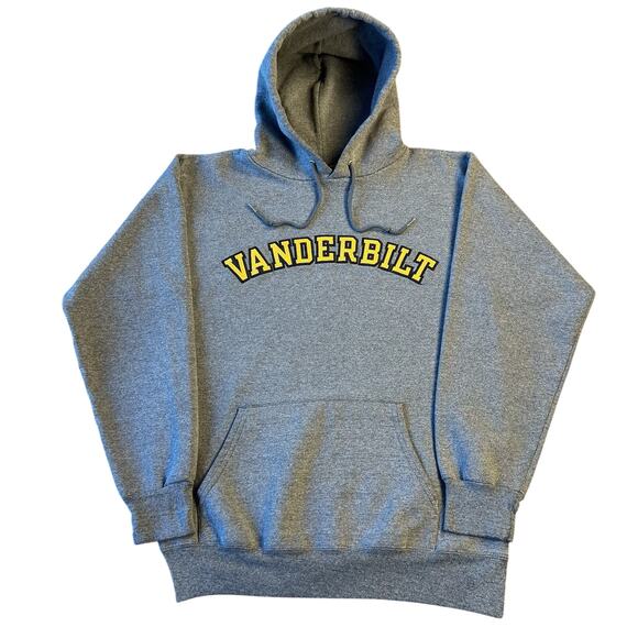 Vintage y2k Champion Vanderbilt University Embroidered NCAA Grey Hoodie - S - Picture 1 of 7